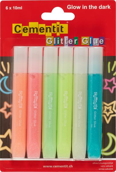 Cementit- Glitter Glue- Glow in the dark